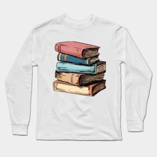 Stack of Books Long Sleeve T-Shirt